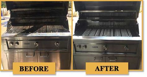 Before and After BBQ Cleaning - Your BBQ grill will look like new!