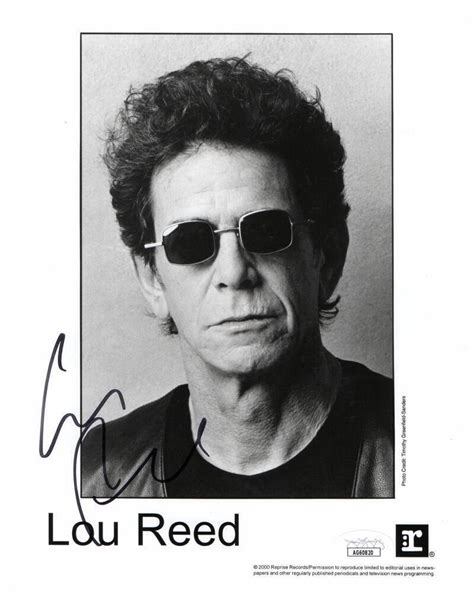 Lou Reed Autographed Signed Autograph 8x10 Photo The Velvet