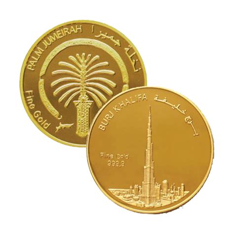 1 Ounce Palm Jumeirah Gold Coin | Exclusive Design at Anjali Jewel Dubai