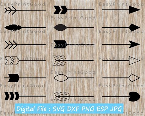 Split Arrow Svg Dxf Split Arrow Svg Split Arrow Digital Etsy