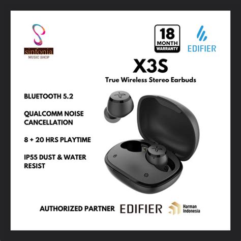 Jual Edifier Tws X3s True Wireless Stereo Earbuds Kota Bandung