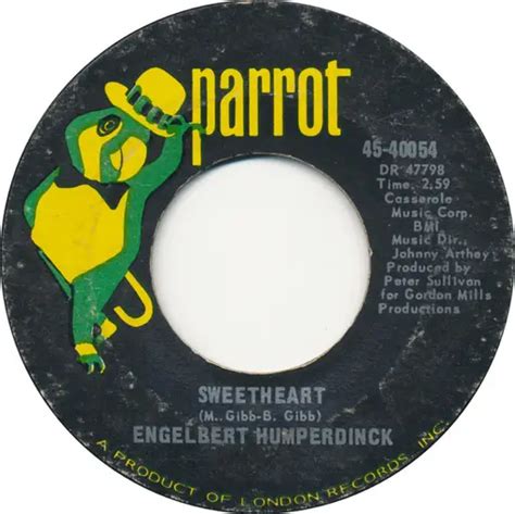 Sweetheart Engelbert Humperdinck 7inch Vinyl Recordsale