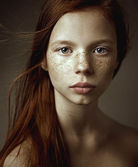 Portrait Of Freckle Face Redhead Woman By Dmitry Ageev Photography