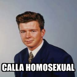 Meme Personalizado Calla Homosexual 33118726