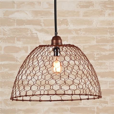 Chicken Wire Basket Pendant Light Shades Of Light Dining Lighting 3