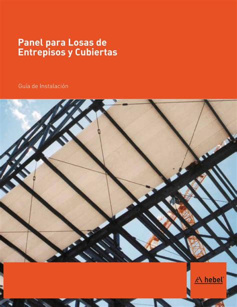 PDF Panel Para Losas De Entrepisos Y Cubiertas Hebel Mx 1 Ficha