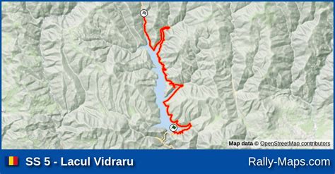 Ss Lacul Vidraru Stage Map Raliul Arge Ului Cnrb Rally