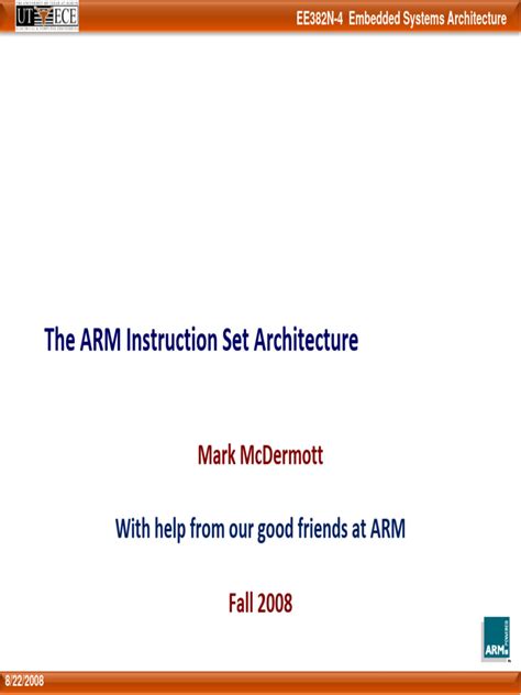 ARM Architecture | PDF | Central Processing Unit | Assembly Language