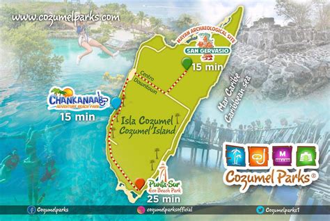 Cozumel Mexico Mayan Ruins Map