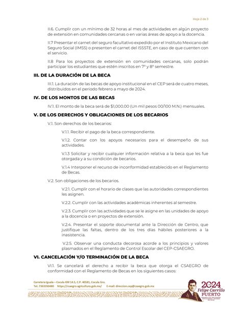 Convocatoria Beca De Apoyo Institucional Semestre Febrero Julio 2024