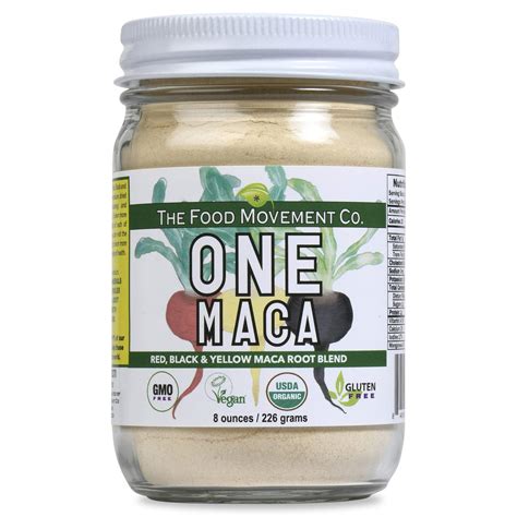 ONE MACA ORGANIC BLEND Of RED Black Yellow MACA Root Blend