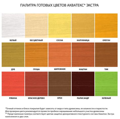 Акватекс экстра палитра цветов для дерева (65 фото) - красивые картинки ...
