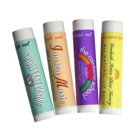 Custom All Natural Lip Balm Promotional Lip Balms With Logos