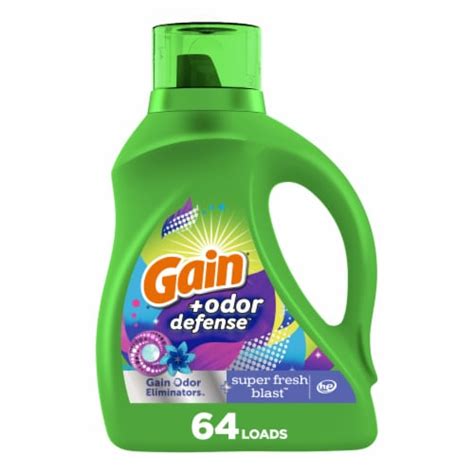 Gain Odor Defense Super Fresh Blast Scent Liquid Laundry Detergent