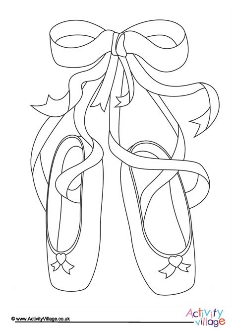 Coloring Pages For Ballet Shoes