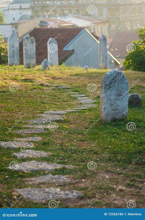 Tombstones at Muslim Cemetery Stock Photo - Image of omrah, islamic ...