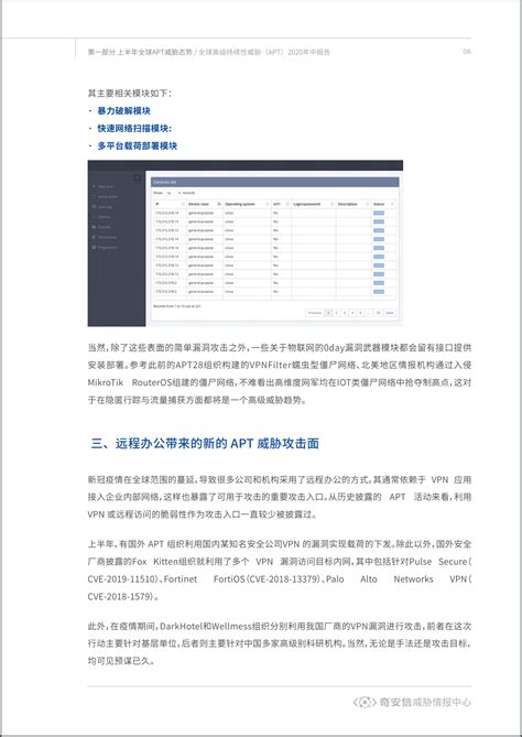 全球高级持续性威胁APT2020年中报告 网盾网络安全培训学校