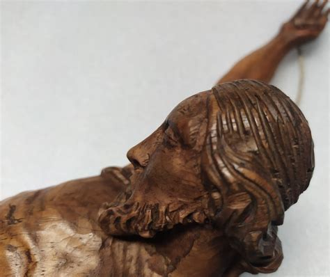 Proantic Christ En Bois Sculpte Xviii Me