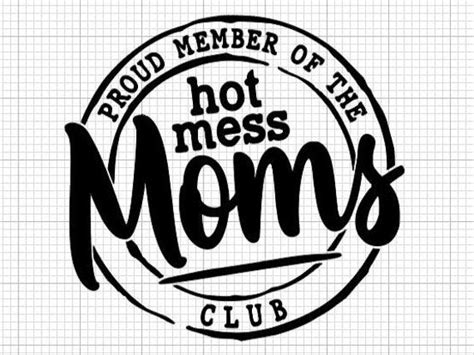 Mom Hot Mess SVG Mom Life Svg Funny Car Decal Svg Mother S Day Svg Gift For Her Car Stickers