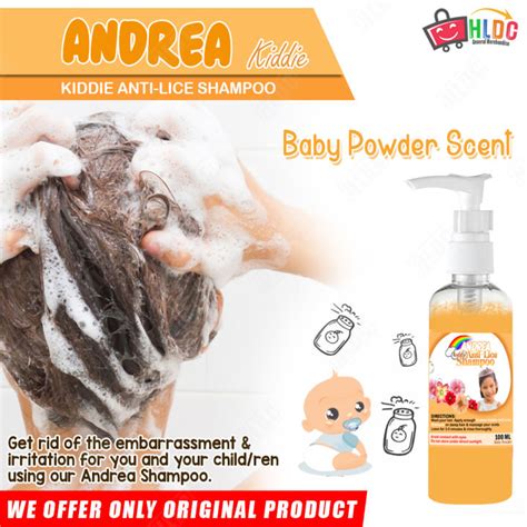 Andrea Anti Lice Kiddie Shampoo Baby Powder 100ml Pang Alis Kuto At