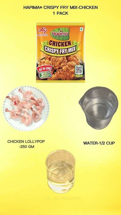 Hapima® Crispy Fry Mix Chicken Lollipop Youtube