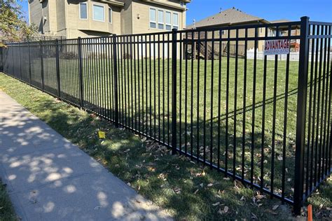 3 Rail Flat Top Aluminum Fence Installation Advantage Fencing Of Omaha