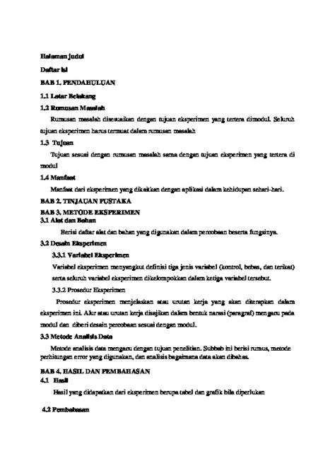 format laporan pdfcoffeecom