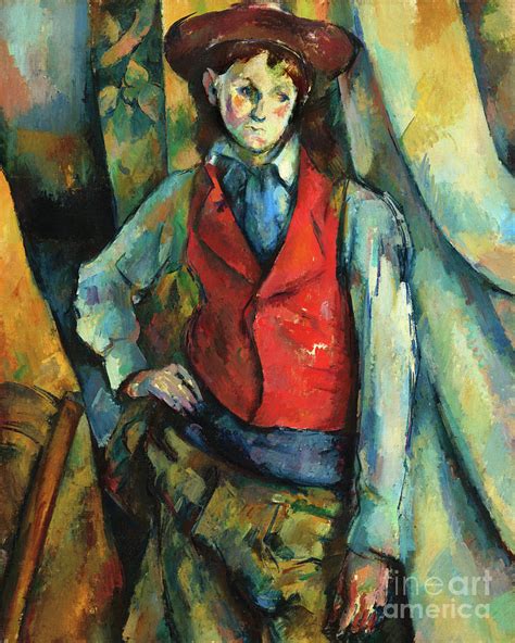 Remastered Art Boy In A Red Waistcoat By Paul Cezanne 20230319 Painting