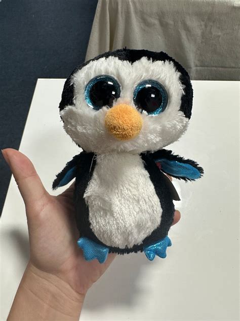 Ty Beanie Boos Waddles The Penguin Plush Inch Etsy