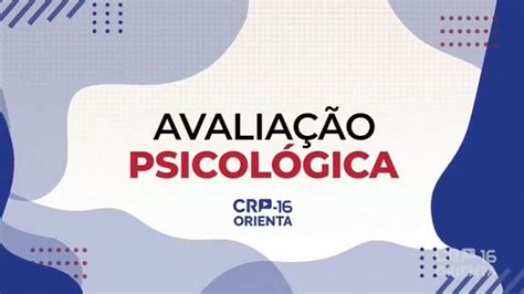 Crp Orienta Avalia O Psicol Gica Youtube