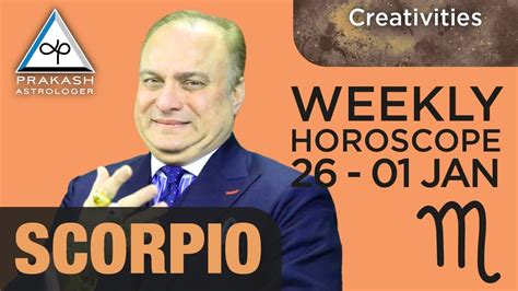 Scorpio Weekly Horoscopes Video For 26th December 2022 Preview Youtube