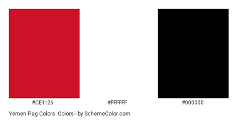 Yemen Flag Colors » Black » SchemeColor.com