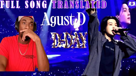 Suga Agust D Futures Gonna Be Okay Reaction Youtube