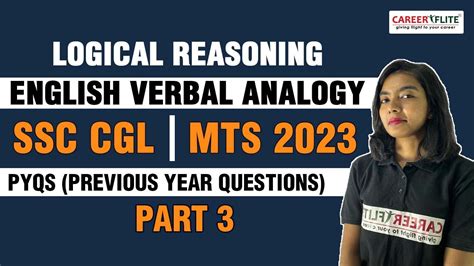 English Verbal Analogy Part Pyqs Ssc Mts Cgl By Satarupa