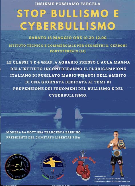 Stop Al Bullismo E Cyberbullismo Incontro Al Cerboni Elbapress