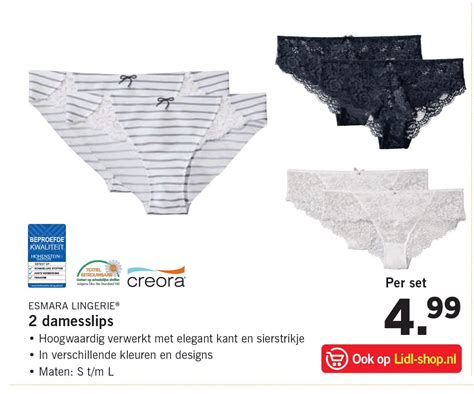 Esmara Lingerie 2 Damesslips Aanbieding Bij Lidl 1Folders Nl