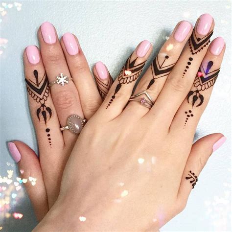 Henna Finger Tattoo Tattoos Henna Tattoo Hand Designs Easy Pretty Cute