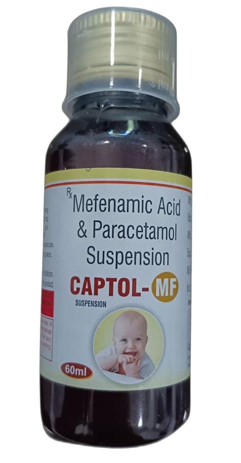 60ml Mefenamic Acid Paracetamol Suspension 250 Mg At Rs 70 In Ahmedabad