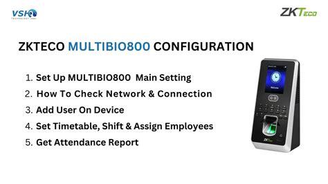 Zkteco Multibio Fingerprint Access Control Configuration Zktimenet