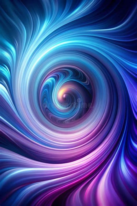 dynamic abstract vortex design  flowing blue  purple tones