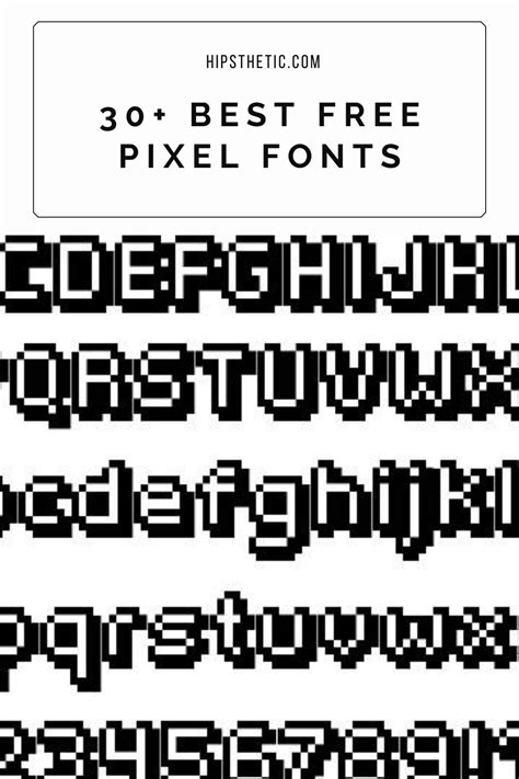 30 best free pixel fonts – Artofit