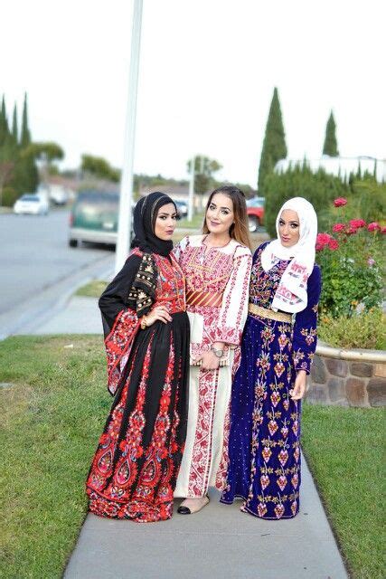 Palestianian Thobes Traditional Dresses Palestinian Embroidery Dress