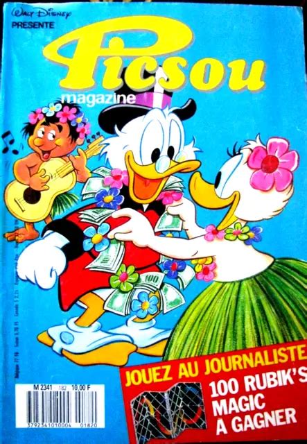 PICSOU MAGAZINE N 182 Picsou un tacot qui a la cote 1987 bon état EUR