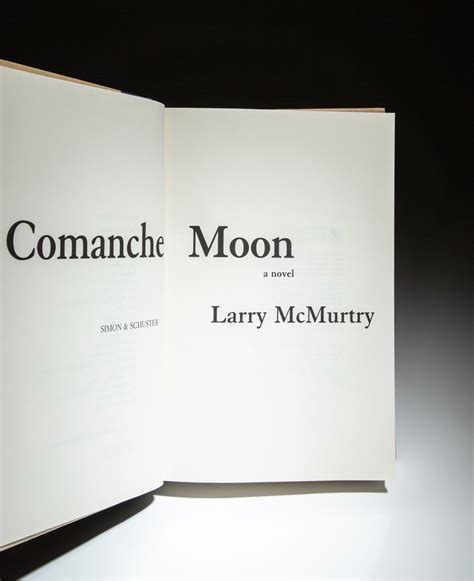 Comanche Moon - The First Edition Rare Books