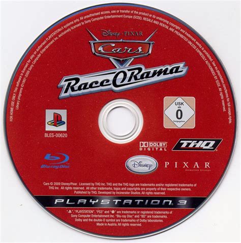 DisneyPixar Cars Race O Rama 2009 PlayStation 2 Box Cover Art