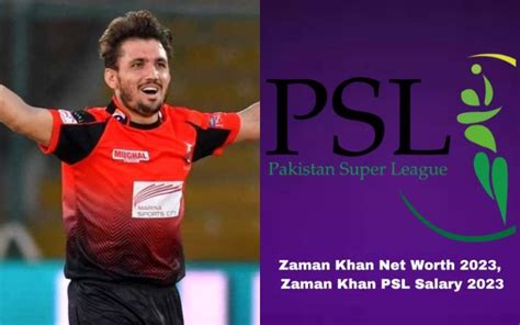 Zaman Khan Net Worth 2023 Zaman Khan PSL Salary 2023