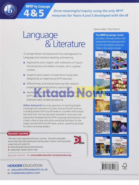 Language And Literature For The Ib Myp 4 And 5 By Concept Kitaabnow