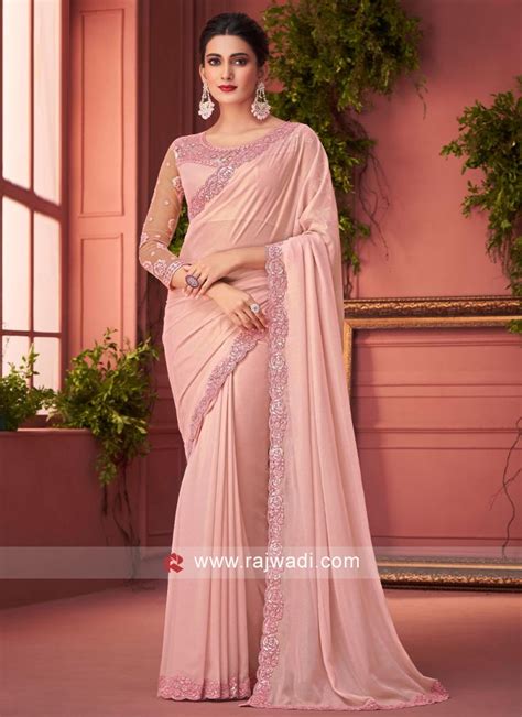 Pink Wedding Designer Georgette Saree