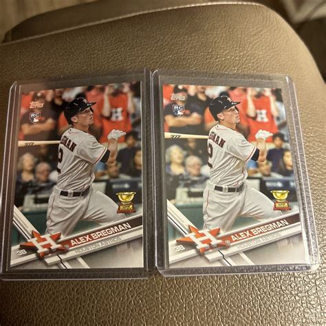 Lot Of 2 2017 Topps Series 1 Alex Bregman Rookie Cup Houston Astros 341 Ebay