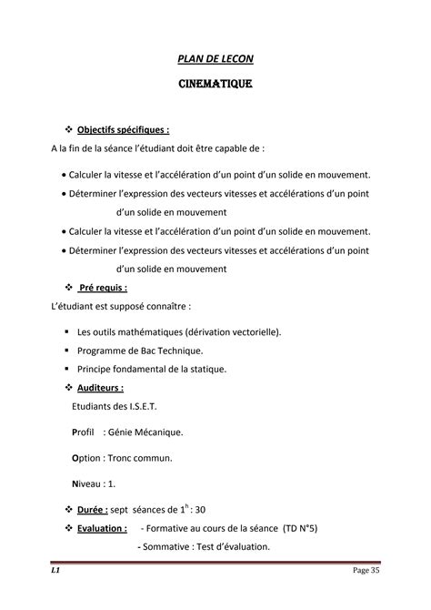 Solution Chapitre Cinematique Efrei Studypool